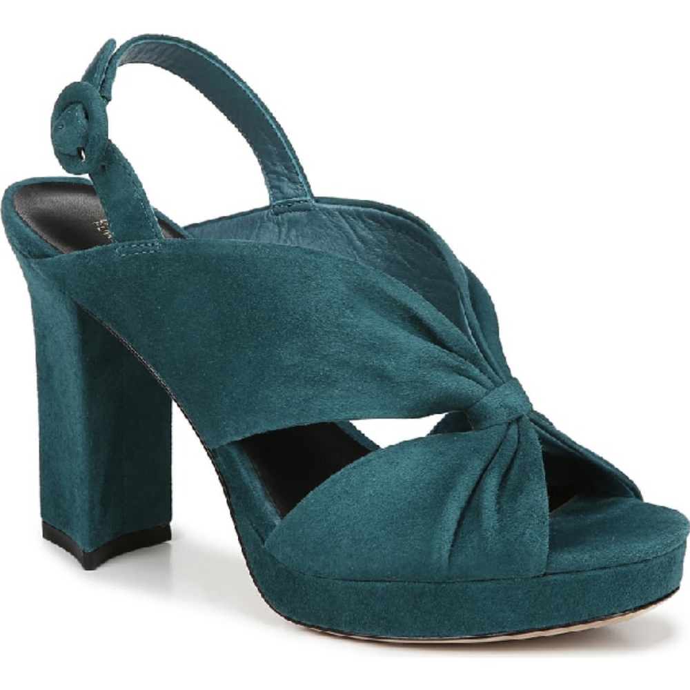 DVF New With Box Heidi Heels Teal Shoes